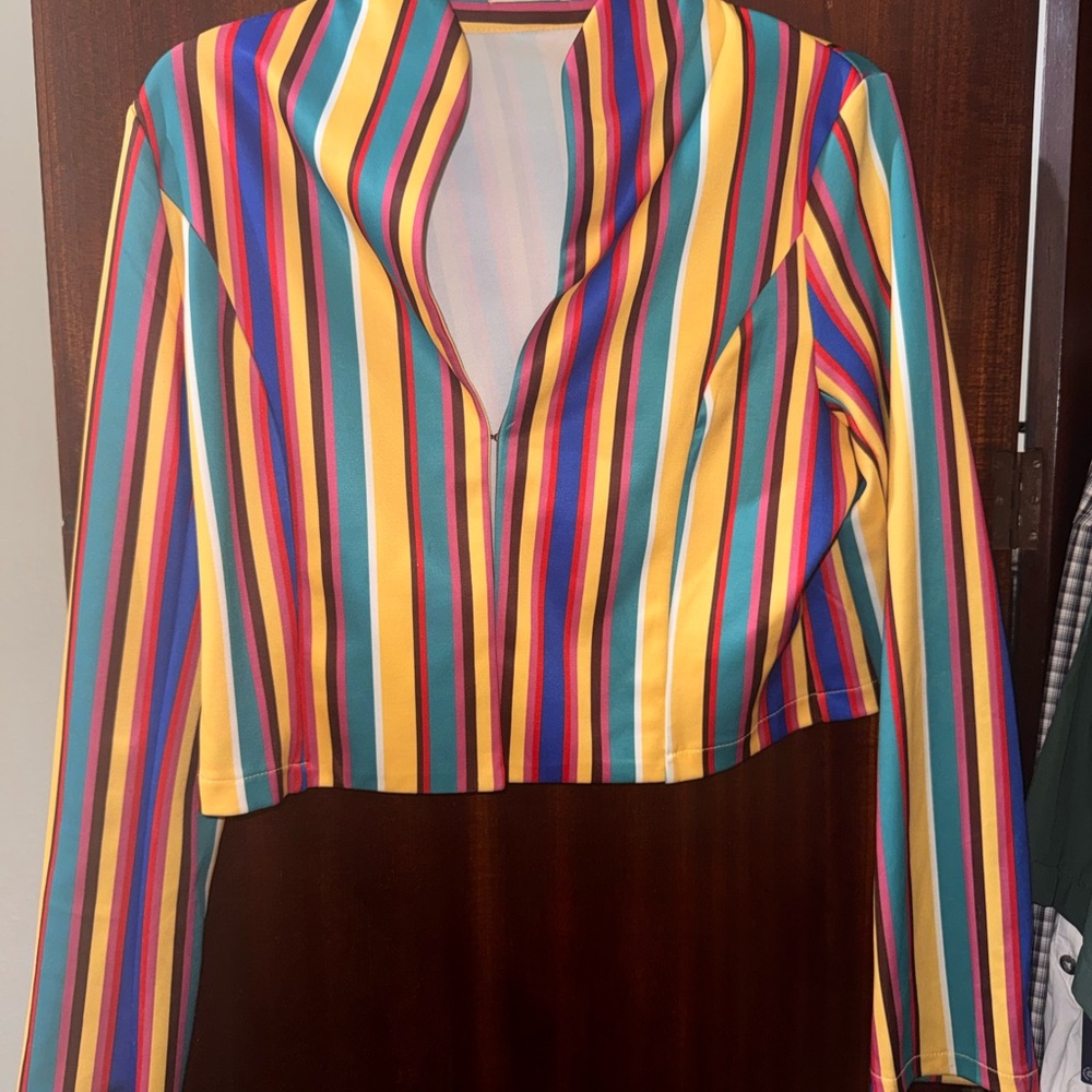 Colorful Striped Women's Top